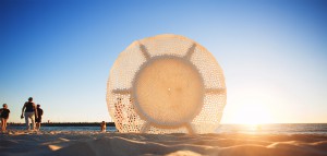 Britt Mikkelsen, ocean lace, Sculpture by the Sea, Cottesloe 2015. Photo Jarrad Seng.