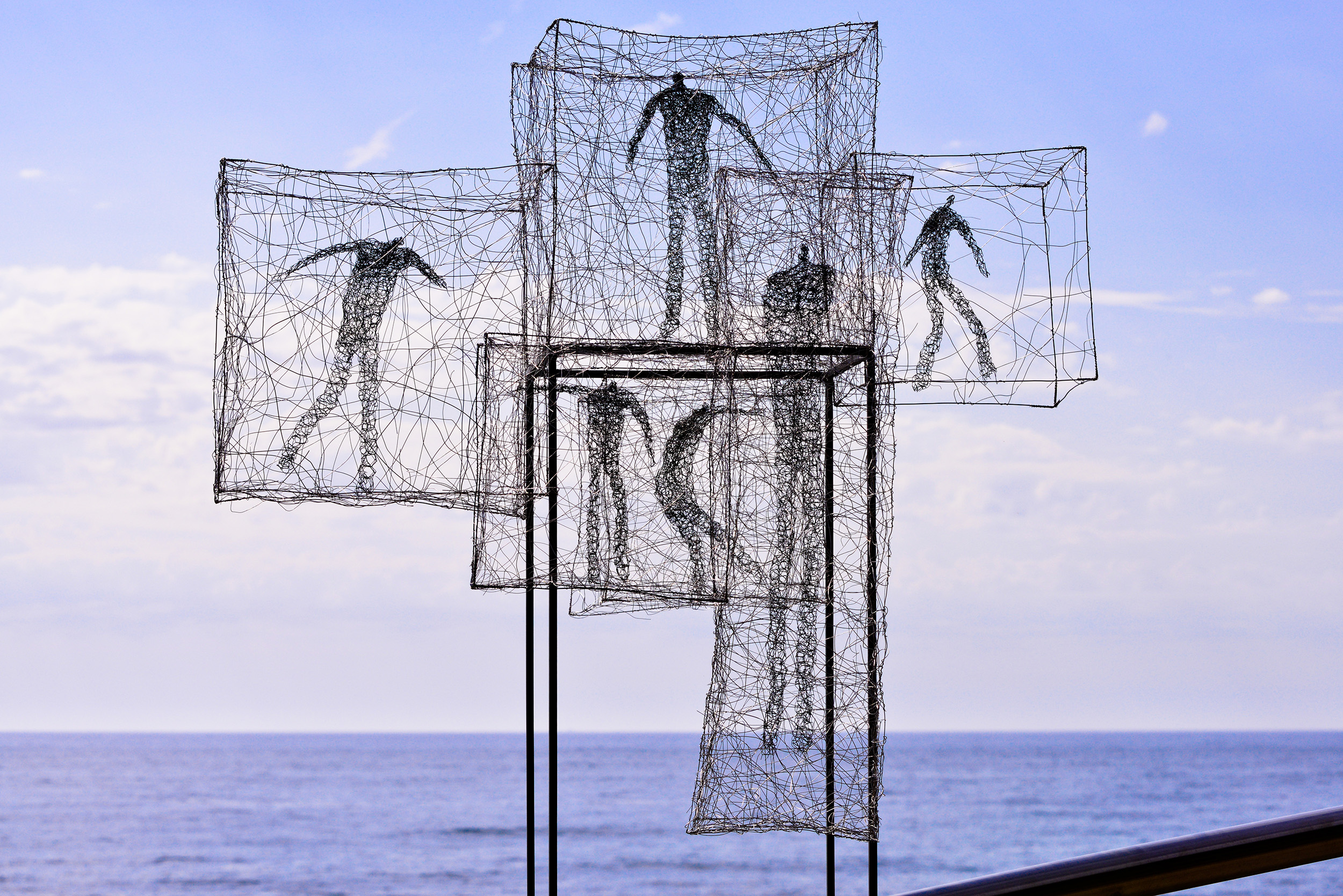 Barbara Licha, Listen Time Passes, Sculpture by the Sea, Bondi 2015. Photo Clyde Yee