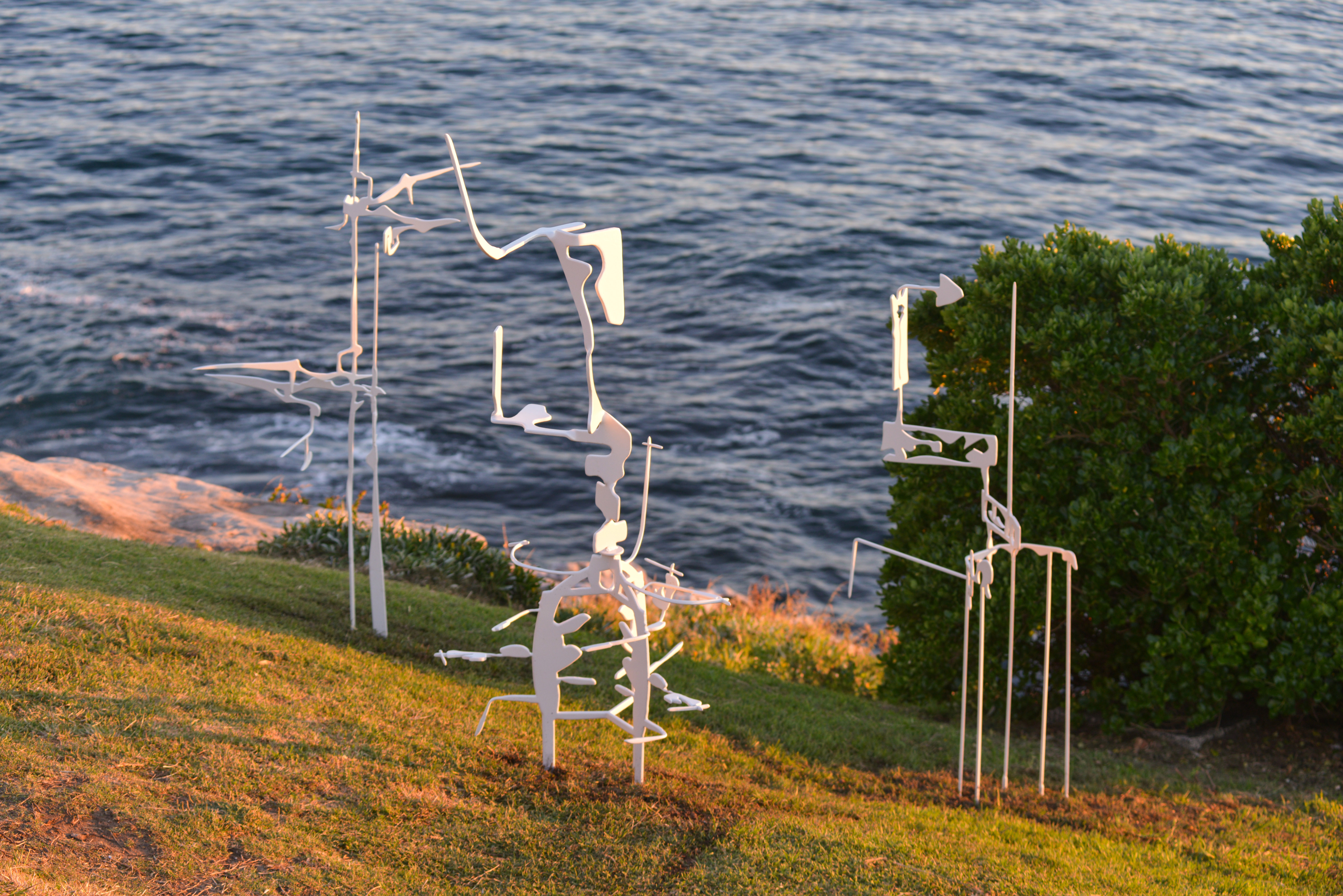 Sophie Clague, The Visitors, Sculpture by the Sea, Bondi 2016. Photo Clyde Yee